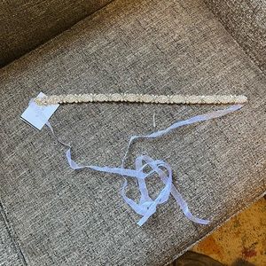 David’s Bridal NWT Thin Mixed Stone Wedding Bridal Sash - Winnie